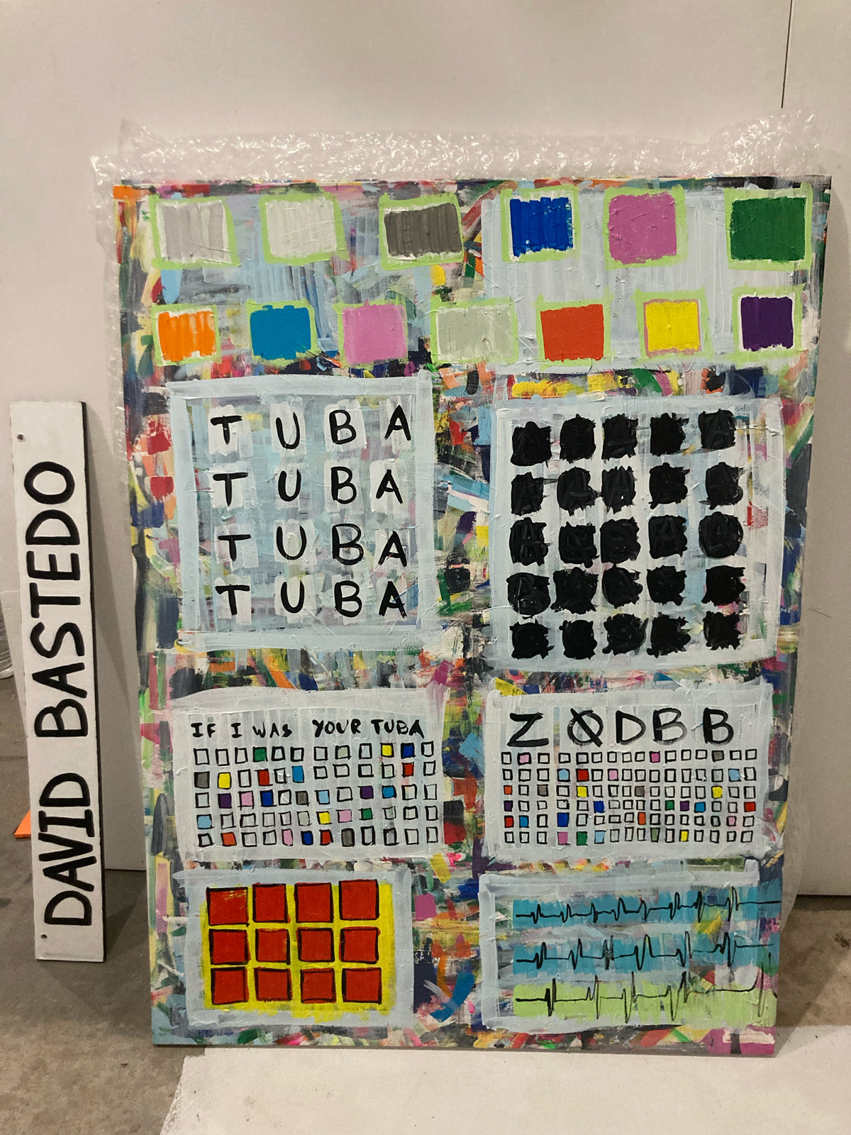 If I was your Tuba, Tuba, Tuba - By David Bastedo, Acrylic on Canvas, 36x48